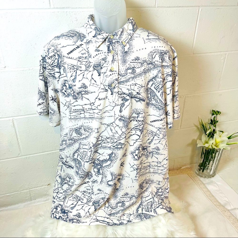 Ralph Lauren knit Oxford map of Southampton XXLG EUC!